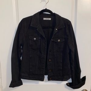 Black denim jacket